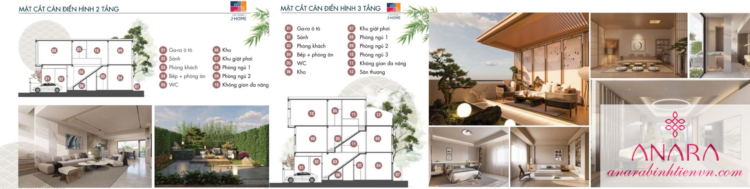 Thiết Kế Nhà Phố 2-3 Tầng Tại J Home độc đáo