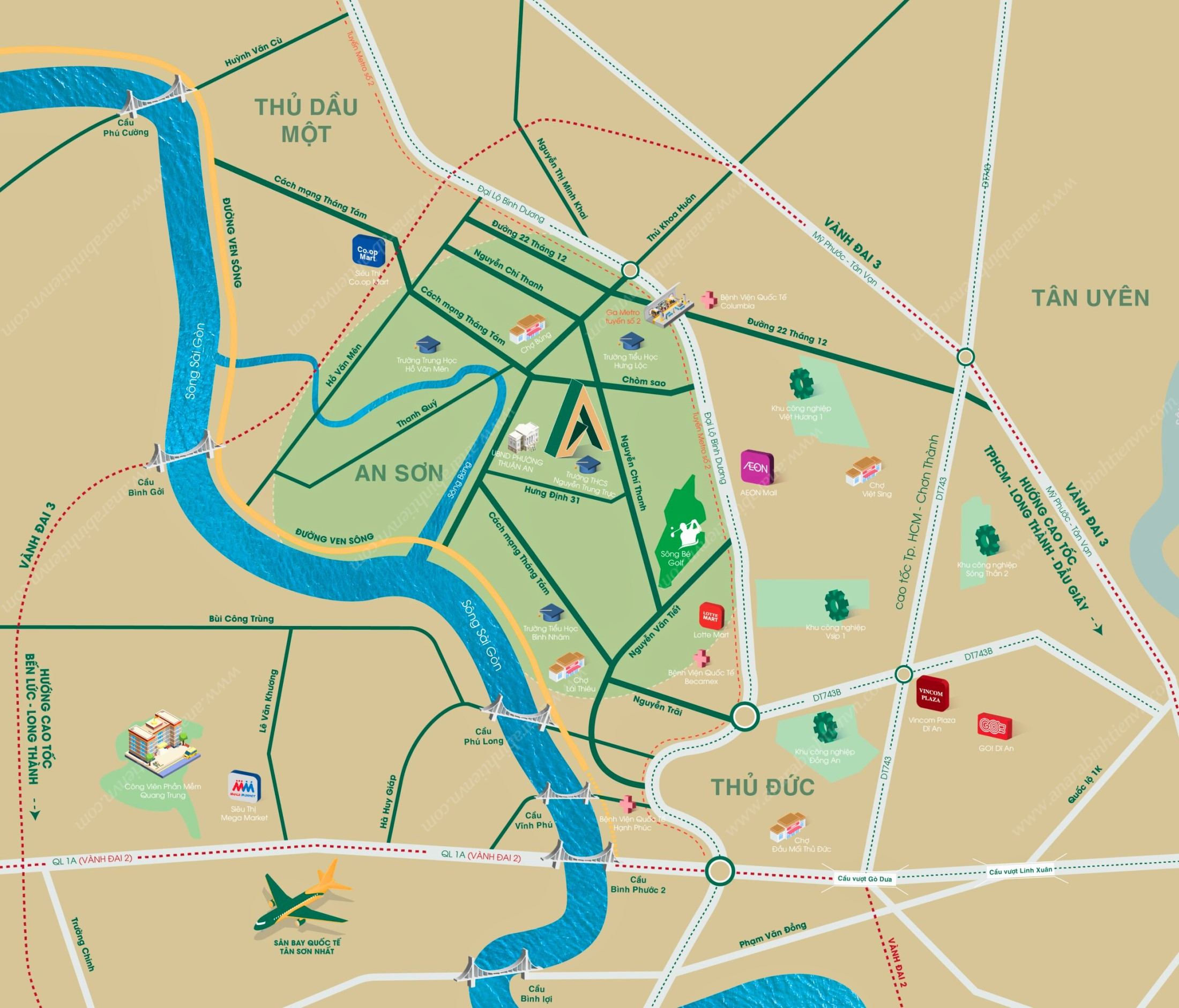 Vị Trí The Emerald Garden View