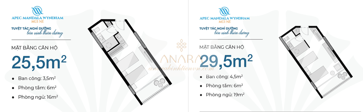 Mặt bằng Apec Mandala Wyndham Mũi Né