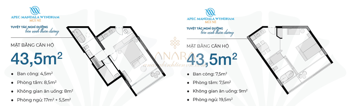 Mặt bằng Apec Mandala Wyndham Mũi Né