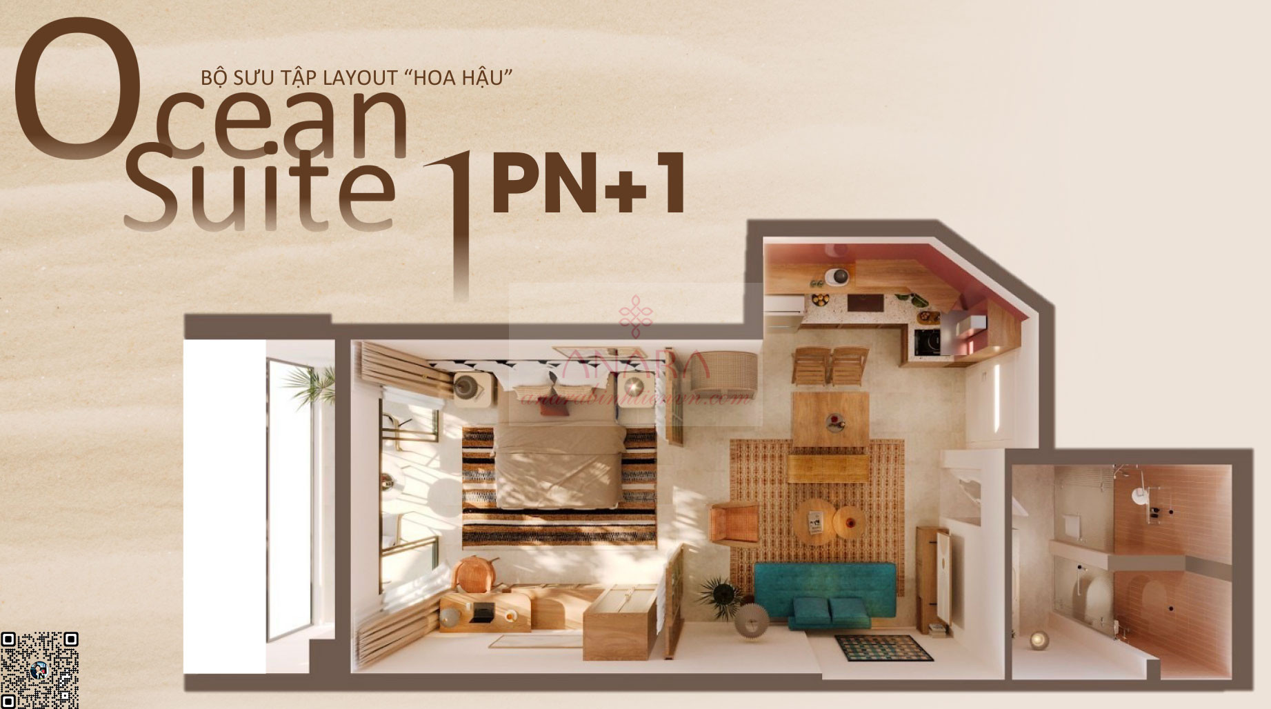 Layout Căn hộ Ocean Suite The Paramount